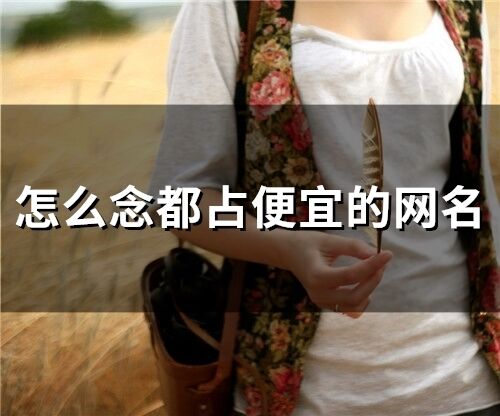 怎么念都占便宜的网名(精选165个)