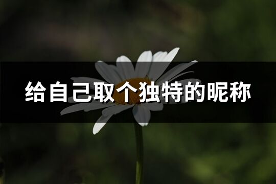 给自己取个独特的昵称(共267个)