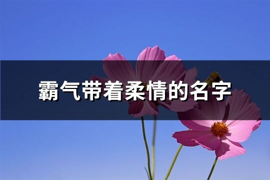 霸气带着柔情的名字(精选380个)