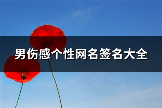 男伤感个性网名签名大全(共64个)