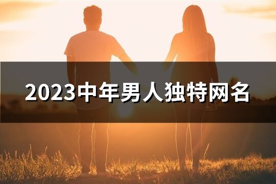 2023中年男人独特网名(优选383个)