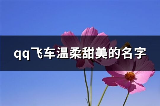 qq飞车温柔甜美的名字(优选245个)