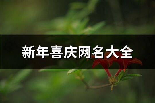 新年喜庆网名大全(共205个)