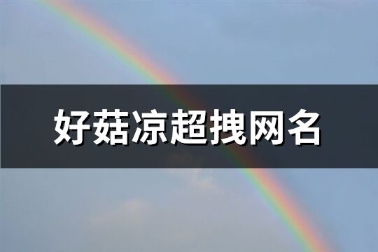 好菇凉超拽网名(67个)
