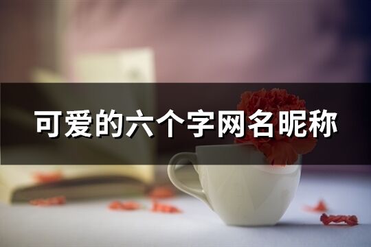 可爱的六个字网名昵称(599个)