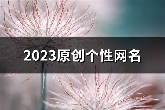 2023原创个性网名(精选1232个)