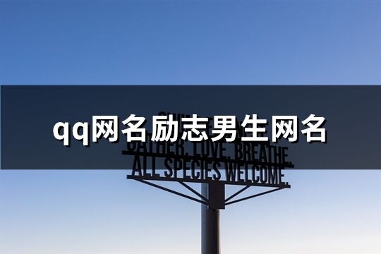 qq网名励志男生网名(共473个)