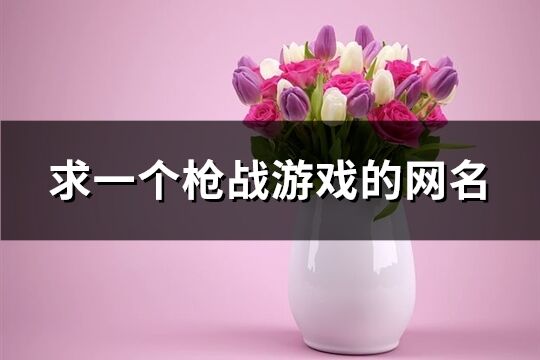 求一个***战游戏的网名(优选206个)