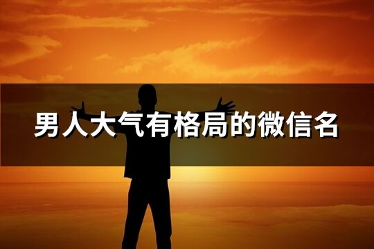 男***气有格局的微信名(共519个)