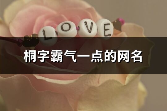 桐字霸气一点的网名(优选72个)