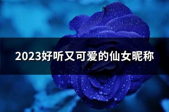 2023好听又可爱的仙女昵称(优选521个)