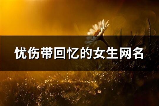 忧伤带回忆的女生网名(211个)