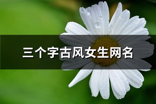三个字古风女生网名(共544个)