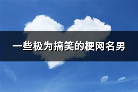 一些极为搞笑的梗网名男(共203个)