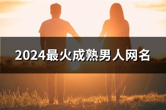 2024最火成熟男人网名(共97个)