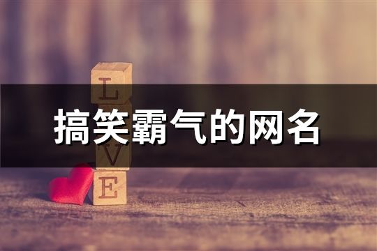搞笑霸气的网名(共182个)