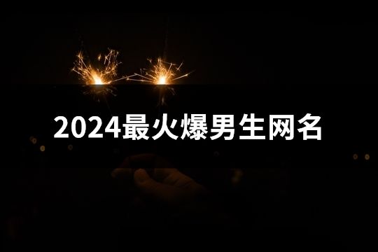 2024最火爆男生网名(共180个)
