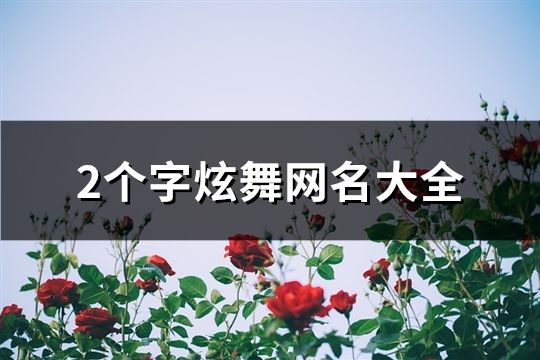 2个字炫舞网名大全(共128个)