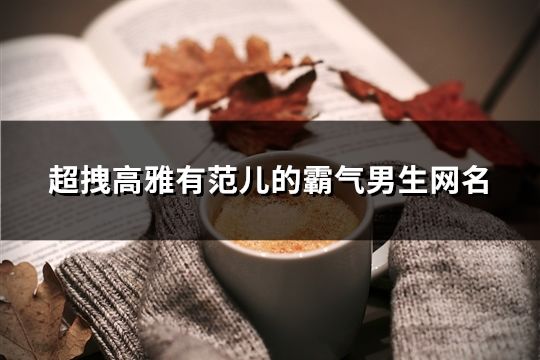 超拽高雅有范儿的霸气男生网名(共88个)