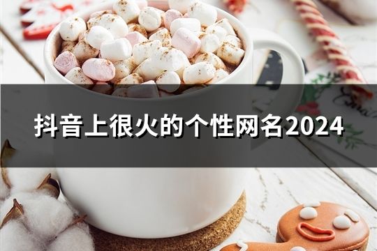 抖音上很火的个性网名2024(41个)