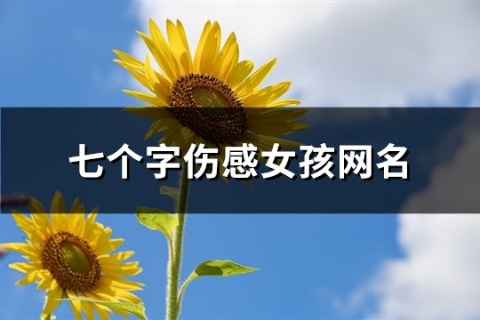 七个字伤感女孩网名(精选169个)
