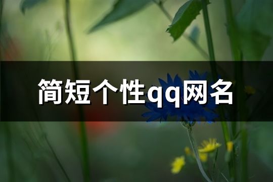简短个性qq网名(193个)