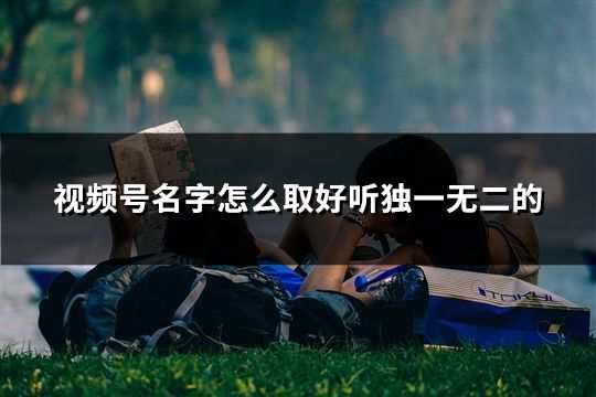 视频号名字怎么取好听独一无二的(精选36个)