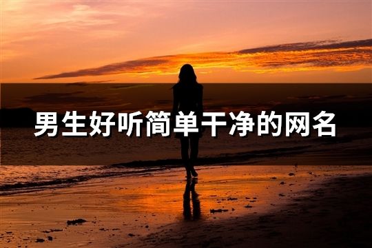 男生好听简单干净的网名(171个)