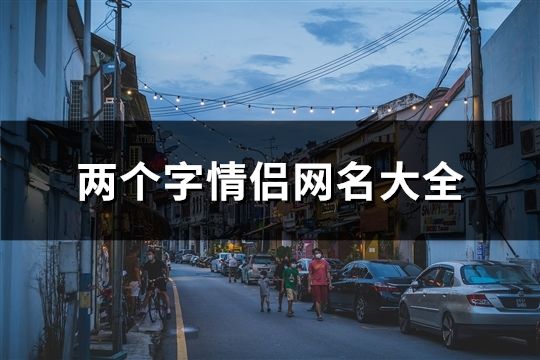 两个字情侣网名大全(精选175个)