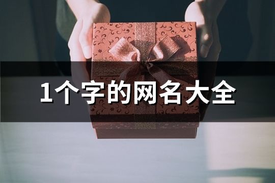1个字的网名大全(134个)