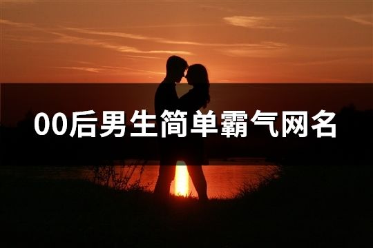 00后男生简单霸气网名(共165个)