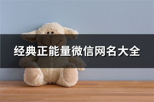 经典正能量微信网名大全(共150个)