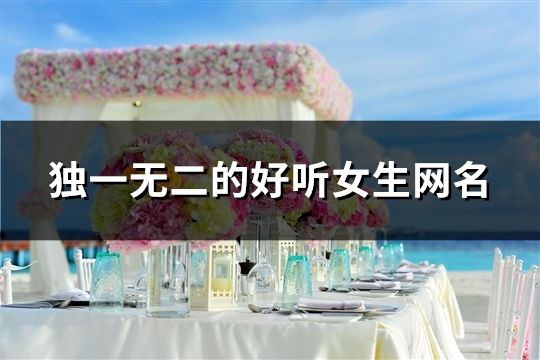 独一无二的好听女生网名(107个)