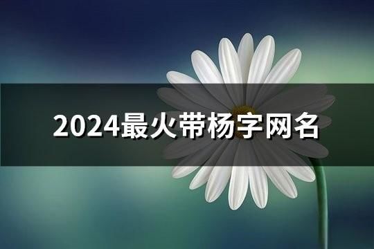 2024最火带杨字网名(181个)