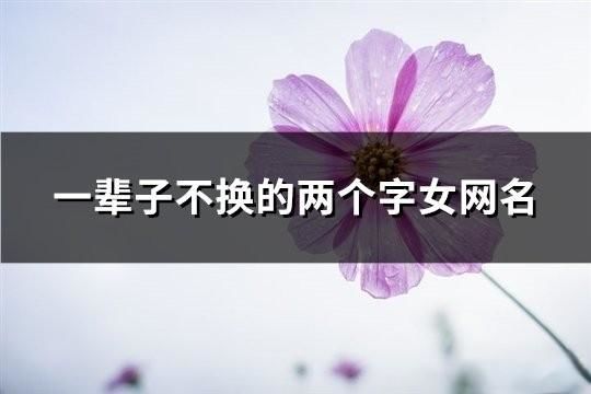 一辈子不换的两个字女网名(共86个)