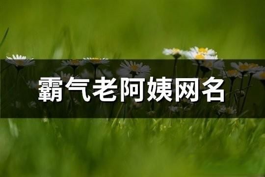 霸气老阿姨网名(精选92个)