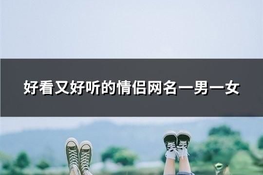 好看又好听的情侣网名一男一女(精选162对)