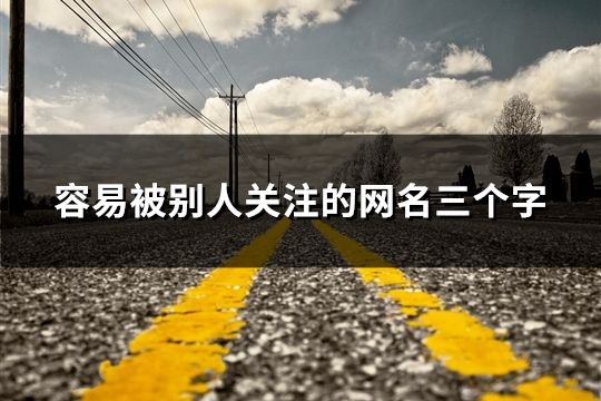 容易被别人关注的网名三个字(共119个)