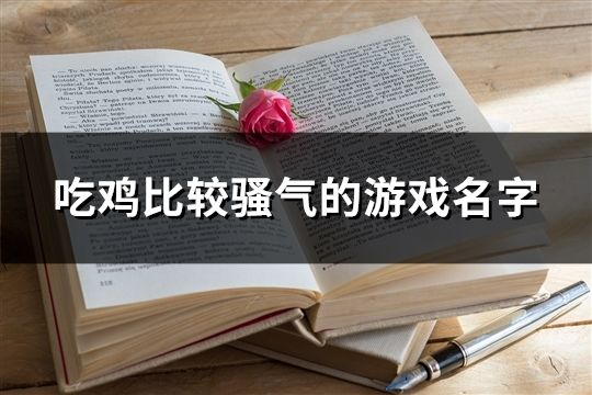 吃鸡比较骚气的游戏名字(167个)