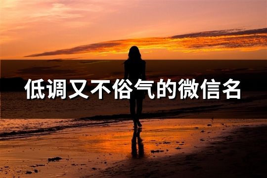 低调又不俗气的微信名(130个)