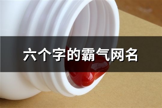 六个字的霸气网名(精选136个)