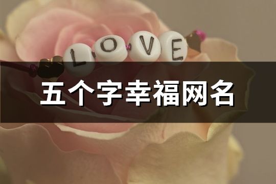 五个字幸福网名(共239个)