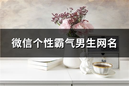 微信个性霸气男生网名(精选937个)