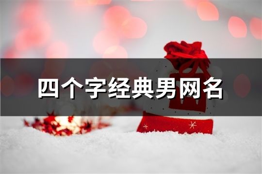 四个字经典男网名(1017个)