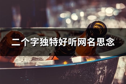 二个字独特好听网名思念(共37个)