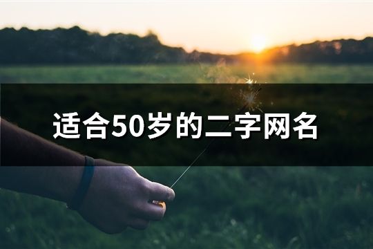 适合50岁的二字网名(共1060个)