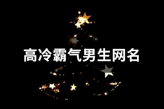 高冷霸气男生网名(共939个)