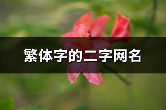 繁体字的二字网名(253个)
