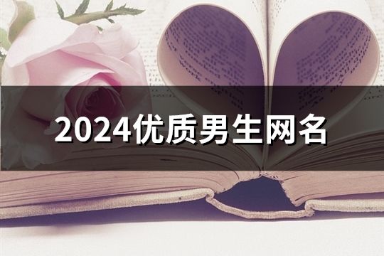 2024优质男生网名(精选40个)