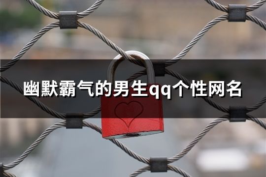 幽默霸气的男生qq个性网名(共437个)
